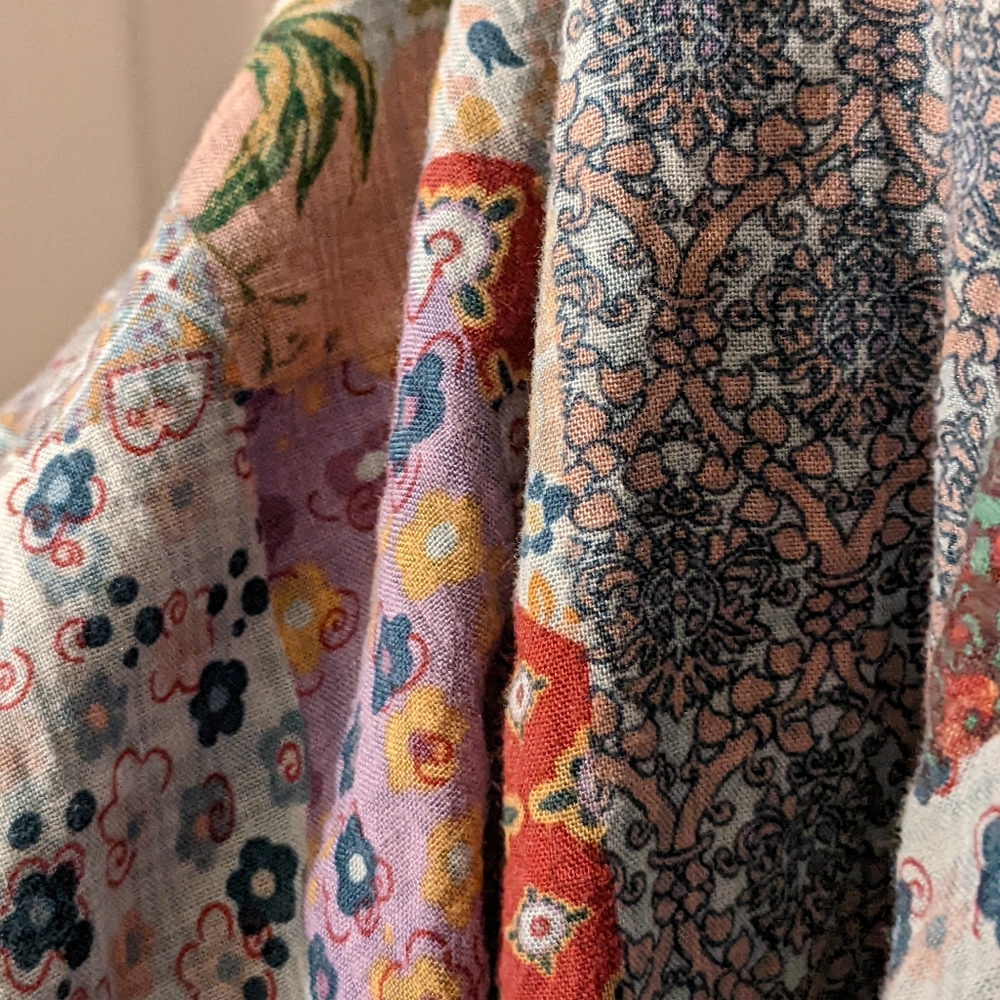 Patchwork Print Bohemian Boho Maxi - image 4